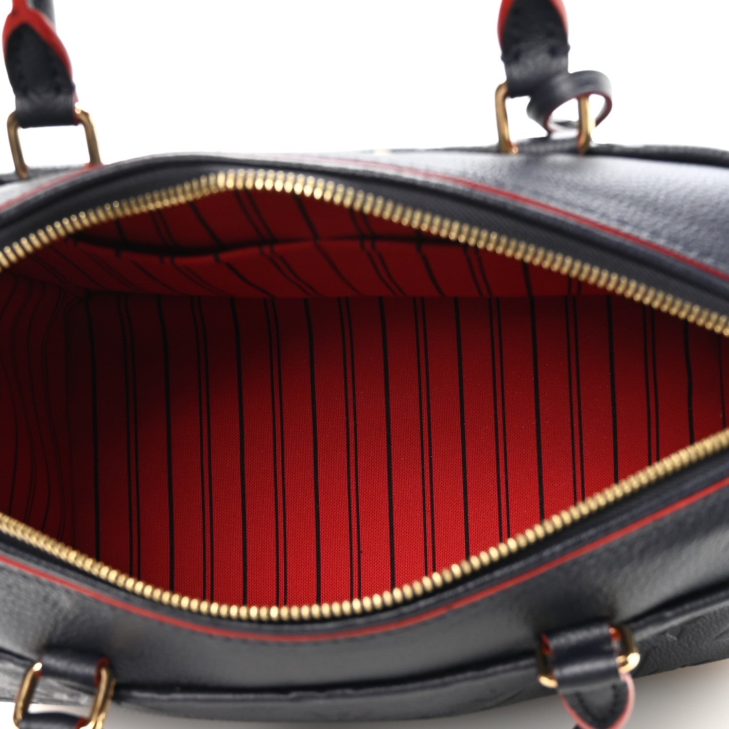 Louis Vuitton Empreinte Speedy Bandouliere 25 NM Marine Rouge