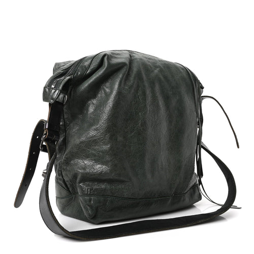 Balenciaga Agneau Classic Hardware Day Hobo Green