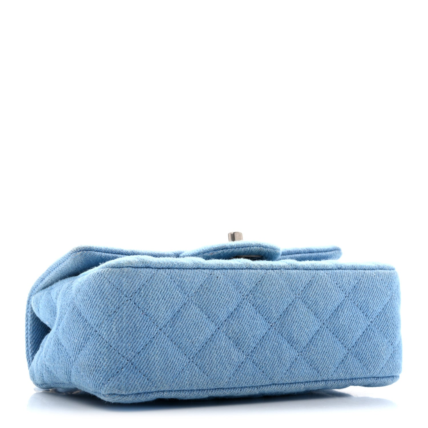 Chanel Denim Quilted Mini Rectangular Flap Blue
