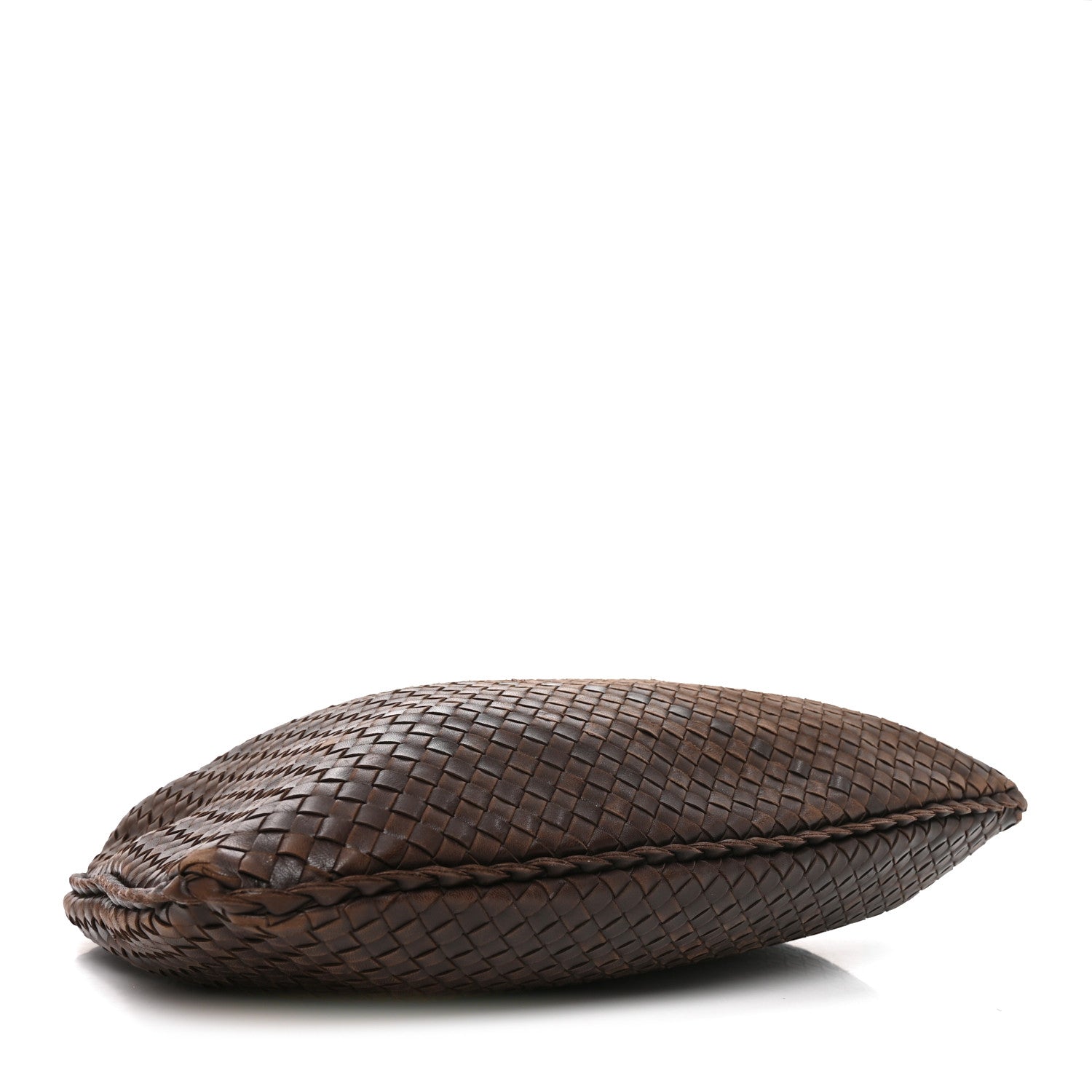Bottega Veneta Nappa Intrecciato Large Veneta Hobo Ebano