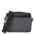 3/4 front view - Louis Vuitton Reverse Monogram Eclipse Trio Messenger