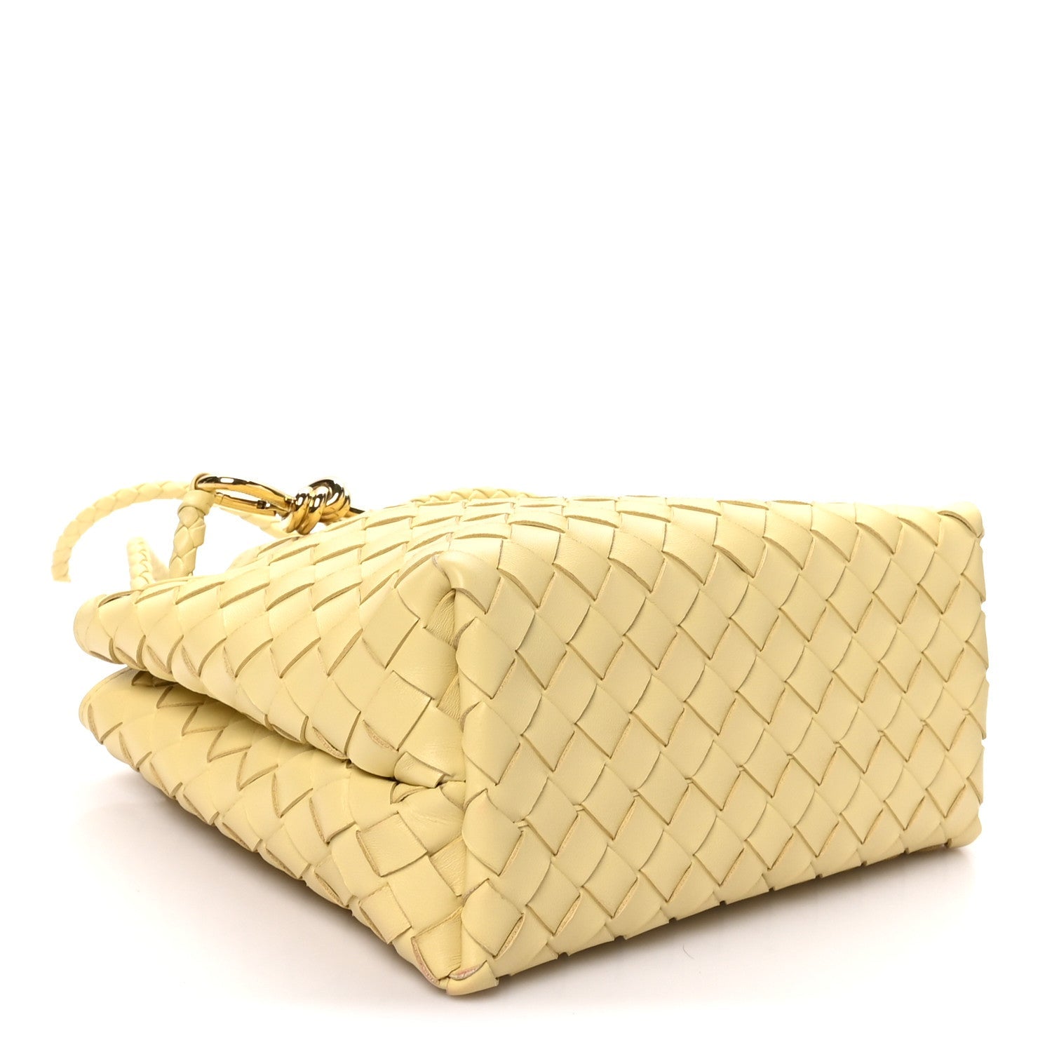 Bottega Veneta Nappa Intrecciato Small Andiamo Shoulder Bag Chamomile