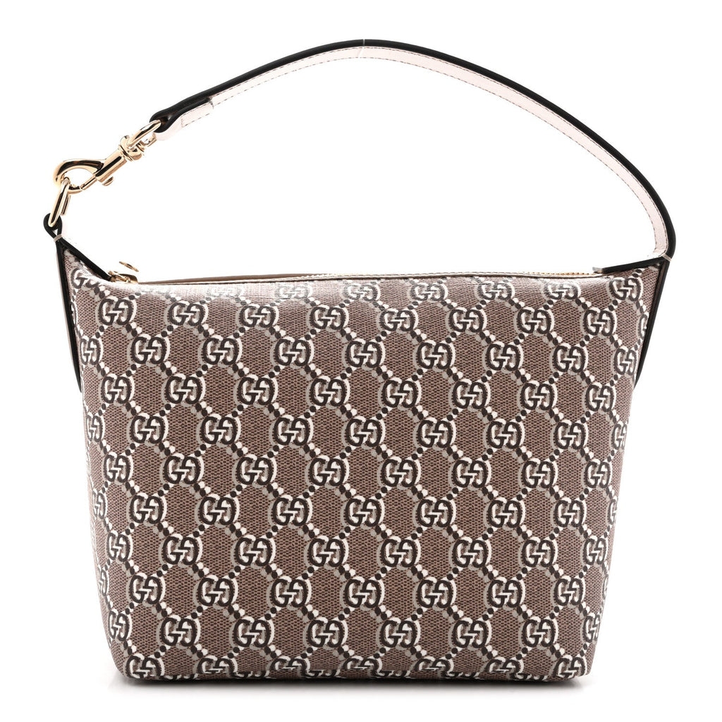 Gucci GG Shadow Monogram Super Mini Ophidia Shoulder Bag Taupe