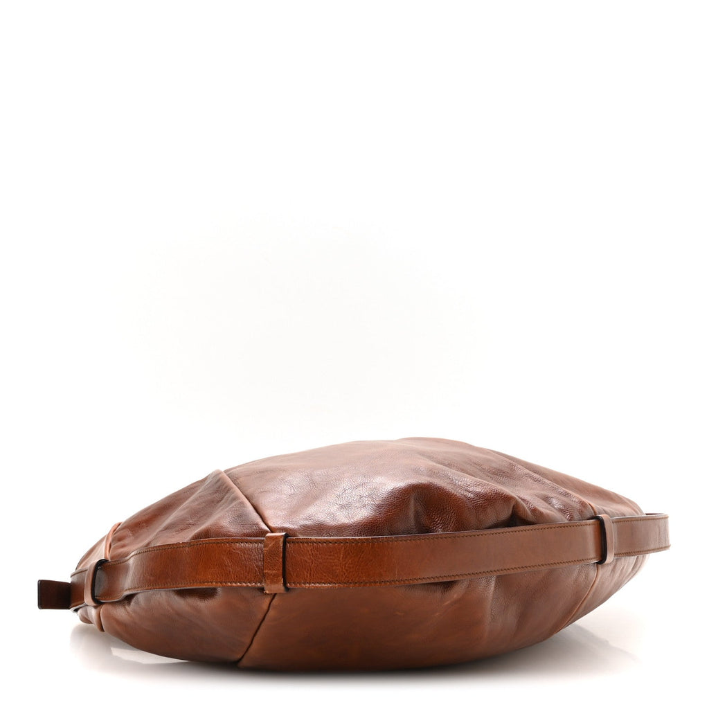 Saint Laurent Buffalo Mombasa Horn Hobo Brown