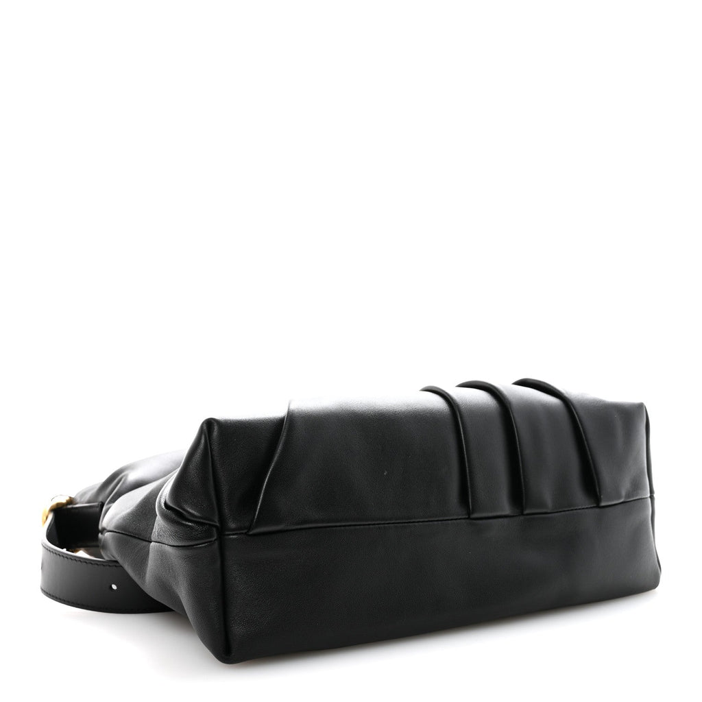Loewe Mellow Nappa Draped Tote Black