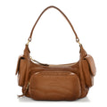 Miu Miu Nappa Multi Pocket Hobo Caramel