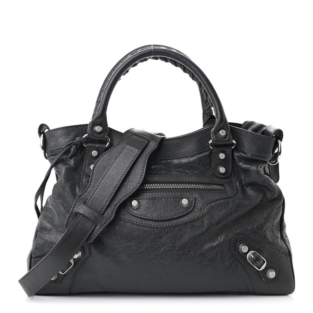 Balenciaga Agneau Giant 12 Silver Hardware Town Gris Fossile