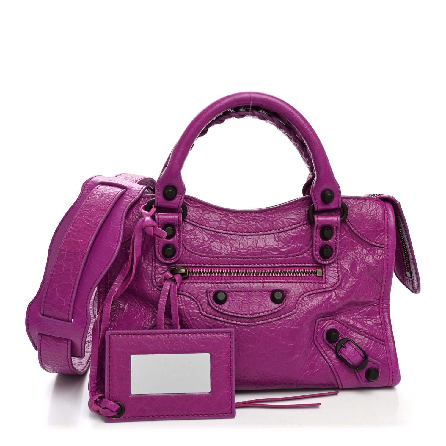 Balenciaga Agneau Arena Classic Hardware Mini Le City Azalee