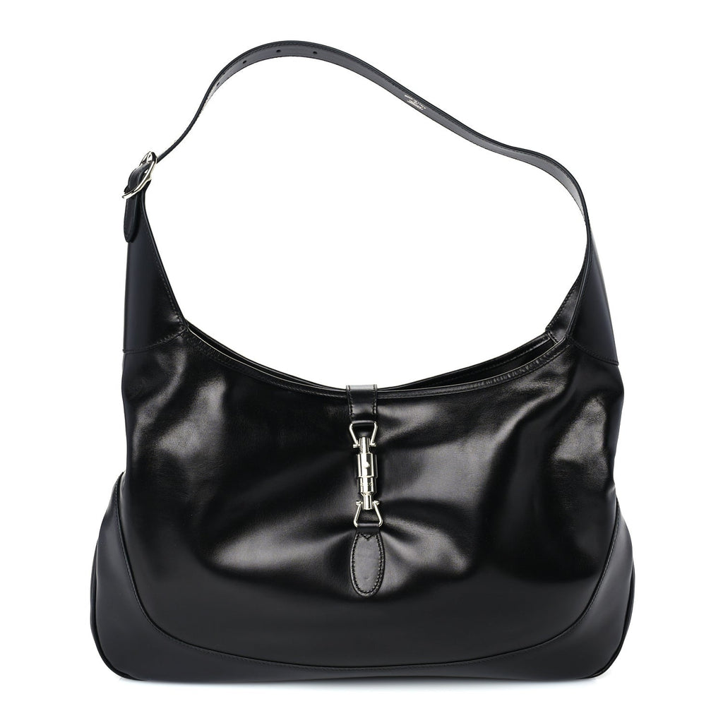 Gucci Calfskin Large Jackie 1961 Shoulder Bag Black