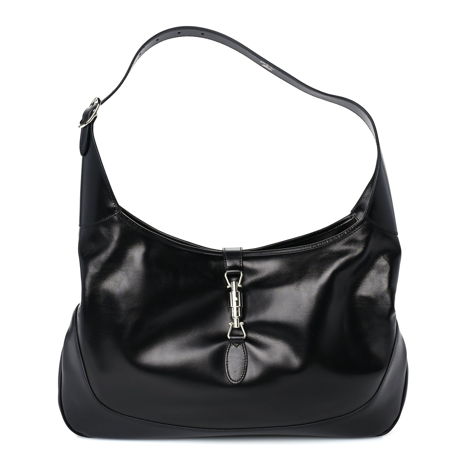 Gucci Calfskin Large Jackie 1961 Shoulder Bag Black