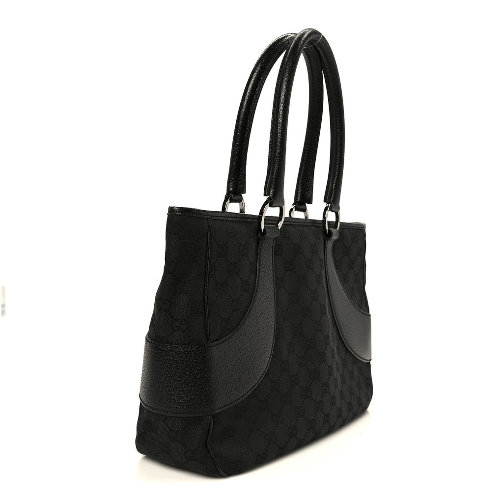 Gucci Monogram Shoulder Bag Black