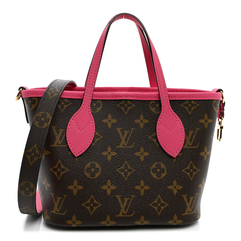 Louis Vuitton Monogram Neverfull Inside Out Bandouliere BB Rose Pondichery