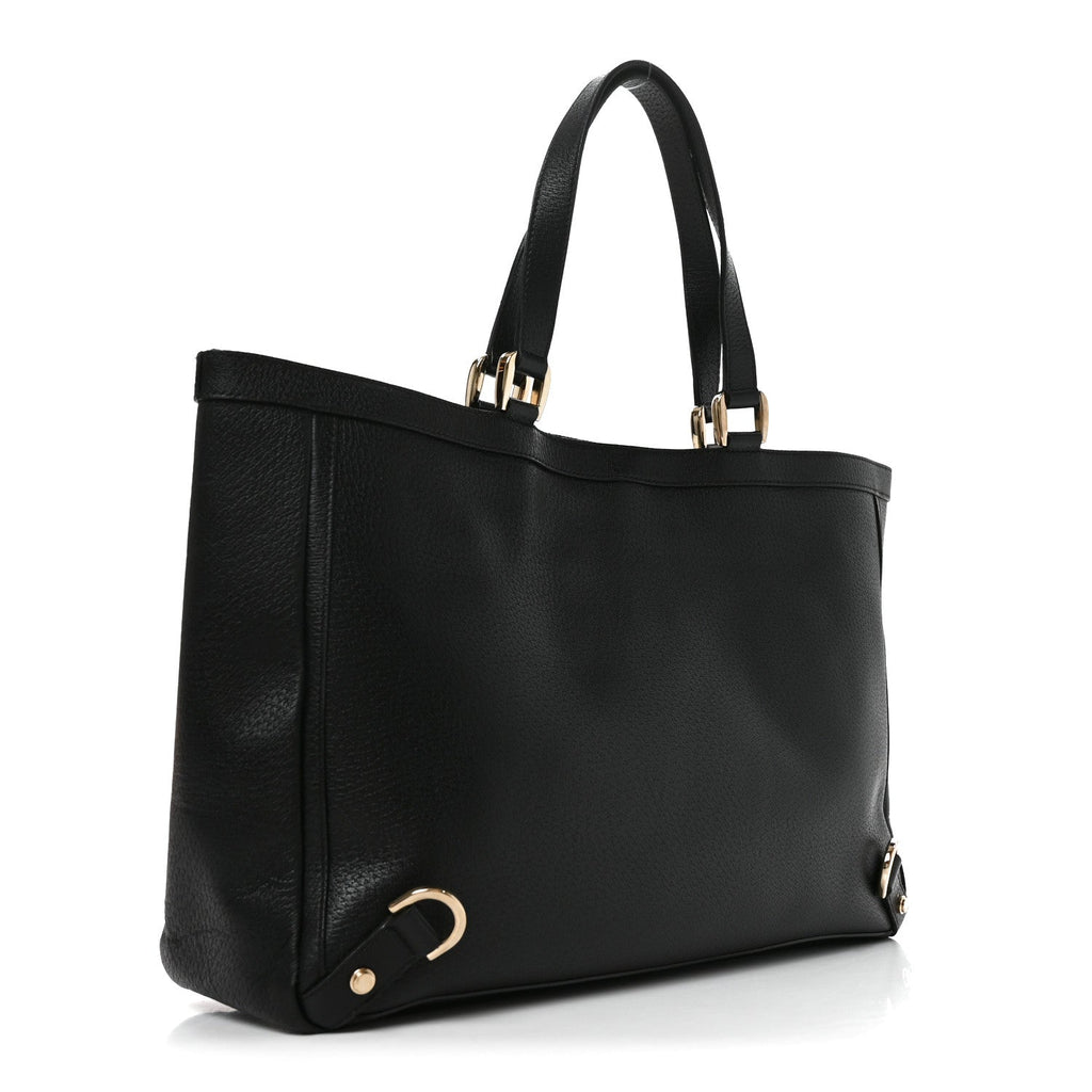 Gucci Calfskin Large Abbey Tote Black