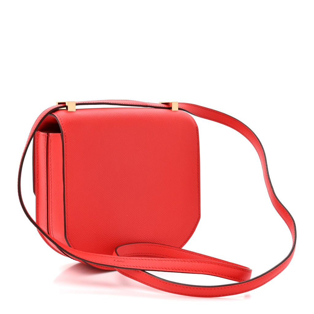 Hermès Epsom Mosaique Au 24-17 Rouge De Coeur
