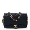 Chanel Caviar Quilted Mini CC You Flap Navy