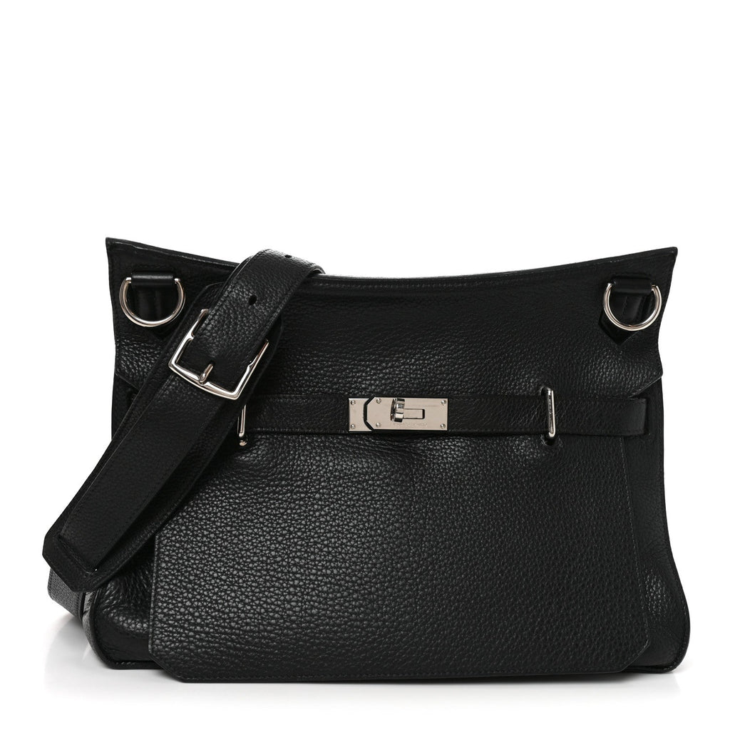 Hermès Taurillon Clemence Jypsiere 37 Black