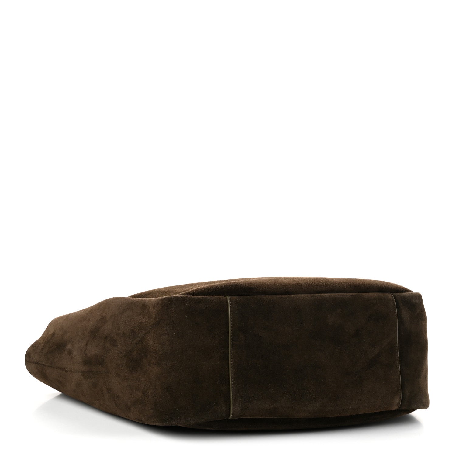 Saint Laurent Suede Bea Tote Bark Brown