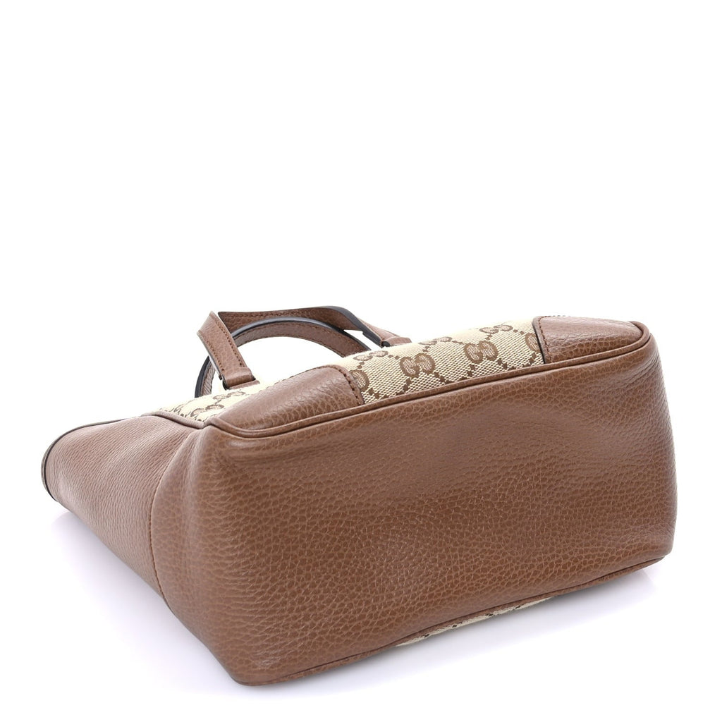 Gucci Monogram Small Bree Tote Beige Tabacco