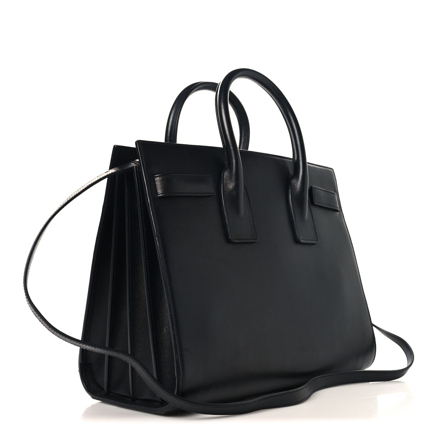 Saint Laurent Small Sac De Jour Black - Angled Back View