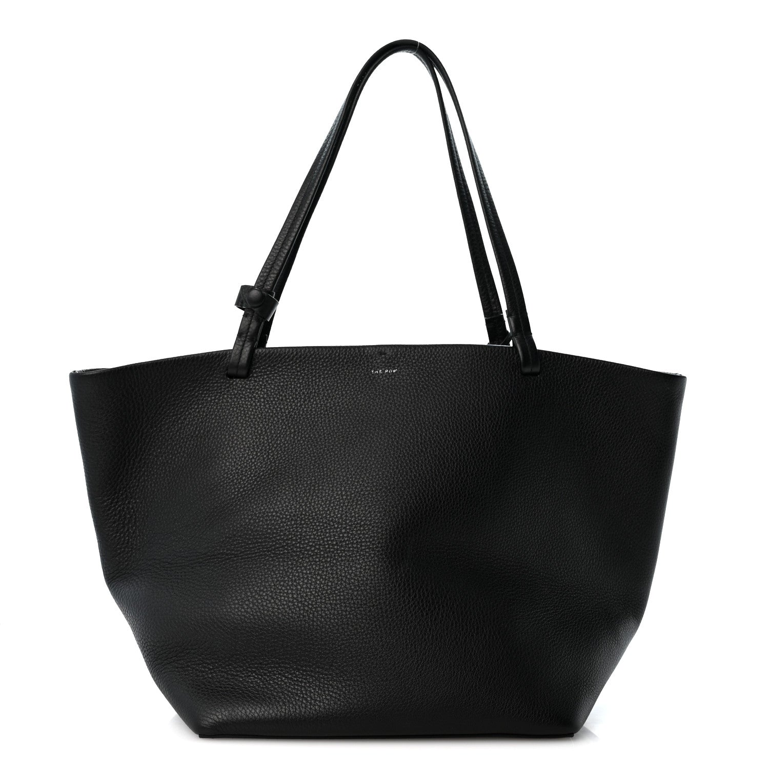 The Row Grained Calfskin Park Tote Three Black