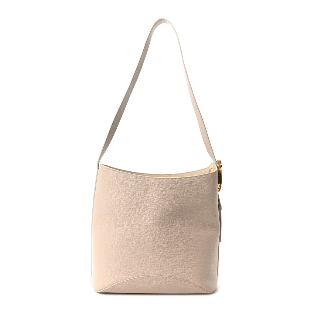 Dior Grained Calfskin Medium Medaillon Bucket Bag Trench
