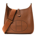 Hermès Taurillon Clemence Evelyne III GM Gold