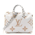 Louis Vuitton Monogram Giant Speedy Bandouliere 30 Kaki Beige