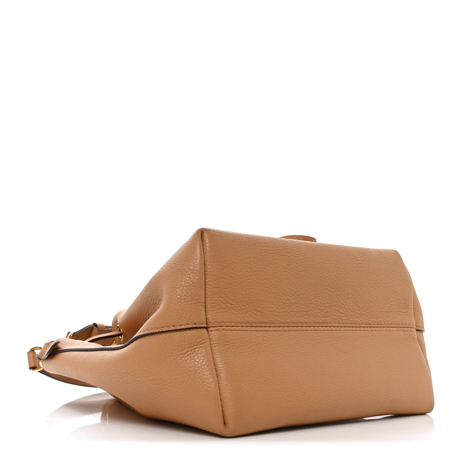 Louis Vuitton Calfskin Lockme Bucket MM Arizona Beige