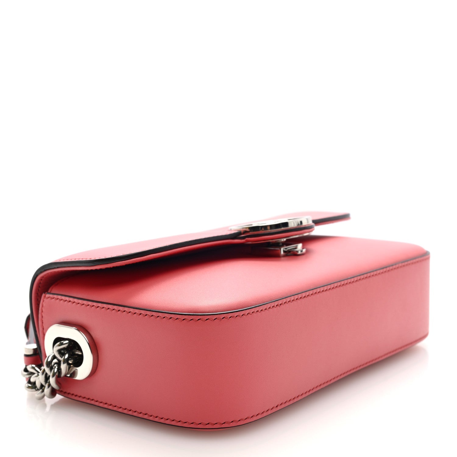 Gucci Senna Calfskin Petite GG Top Handle Shoulder Bag Pink