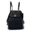 Chanel Caviar Quilted Business Affinity Backpack Black