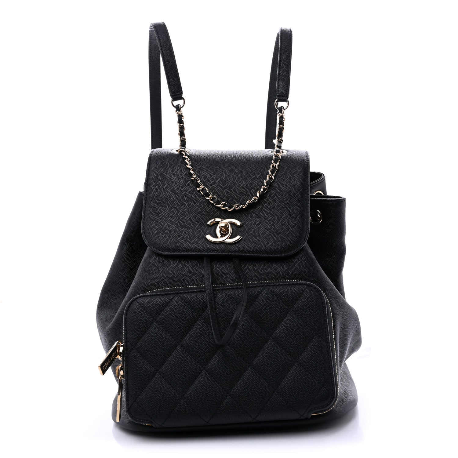 Chanel Caviar Quilted Business Affinity Backpack Black