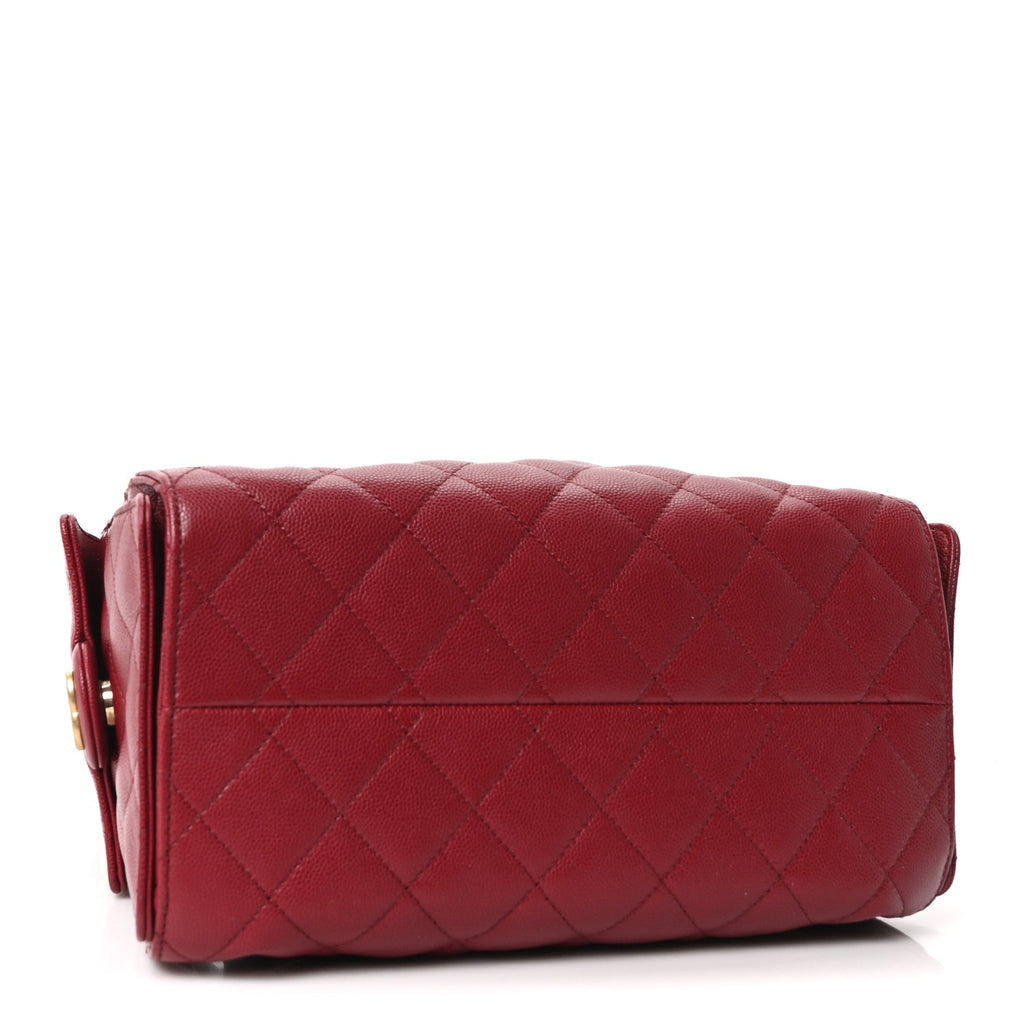 Chanel Caviar Quilted Small Chanel 25 Handbag Burgundy