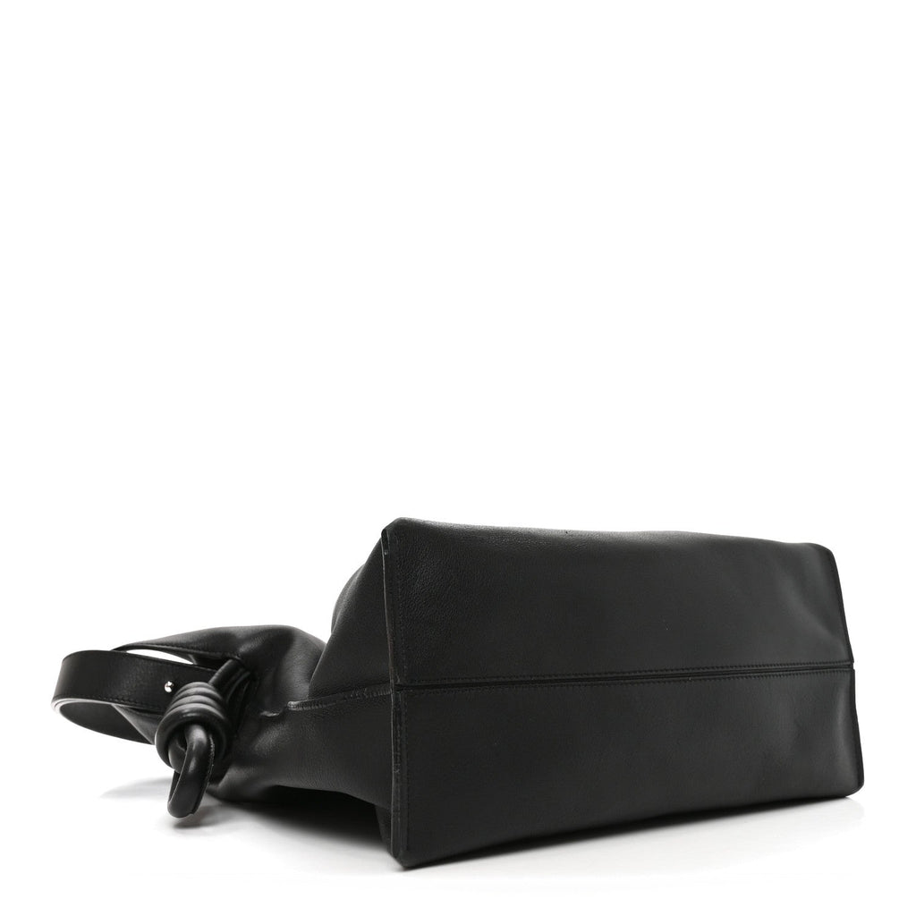 Loewe Calfskin Flamenco Knot Bag Black
