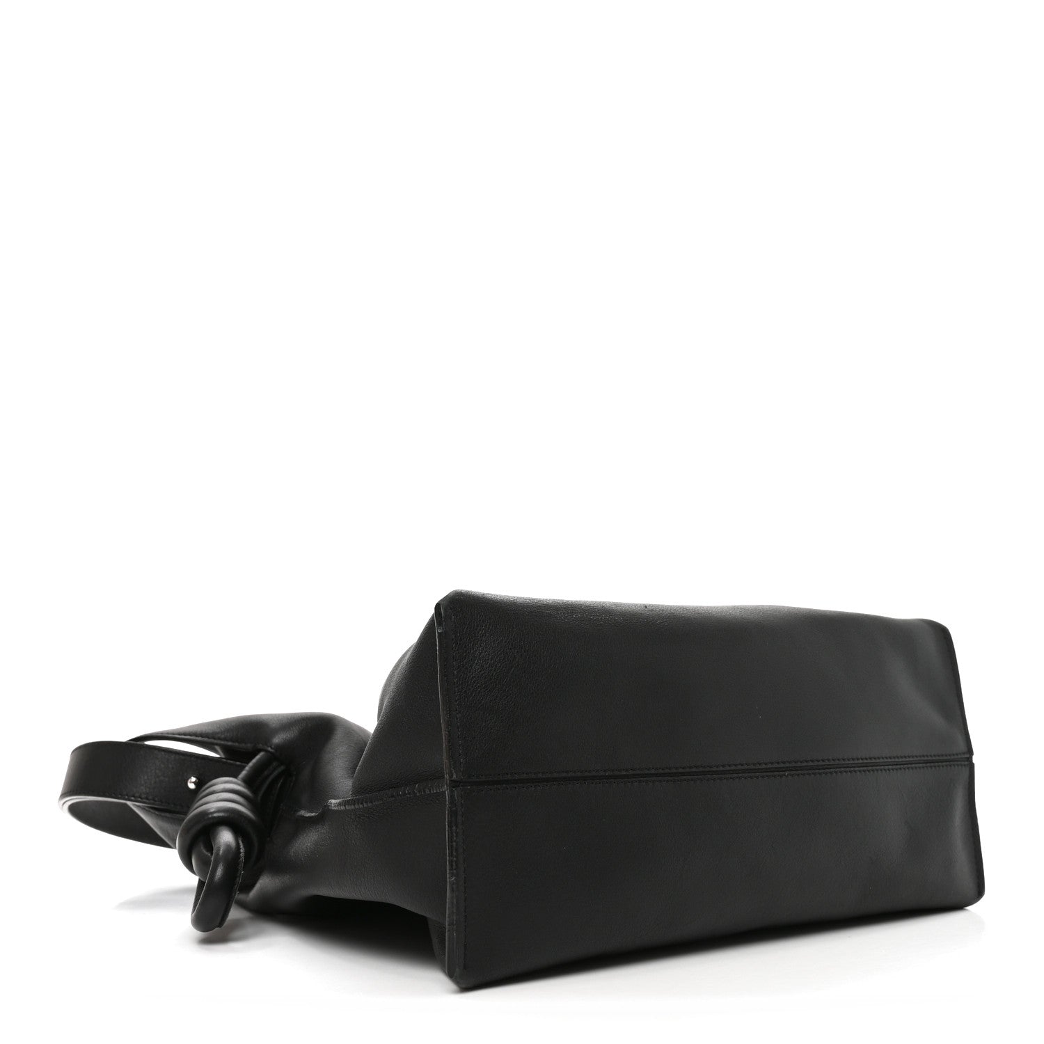Loewe Calfskin Flamenco Knot Bag Black
