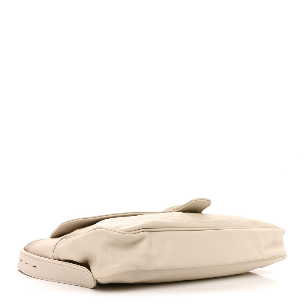 Gucci Goatskin Small GG Monochrome Aphrodite Shoulder Bag Mystic White