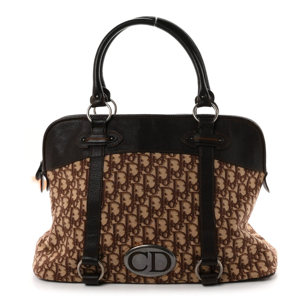 Dior Monogram Traveler Satchel Brown