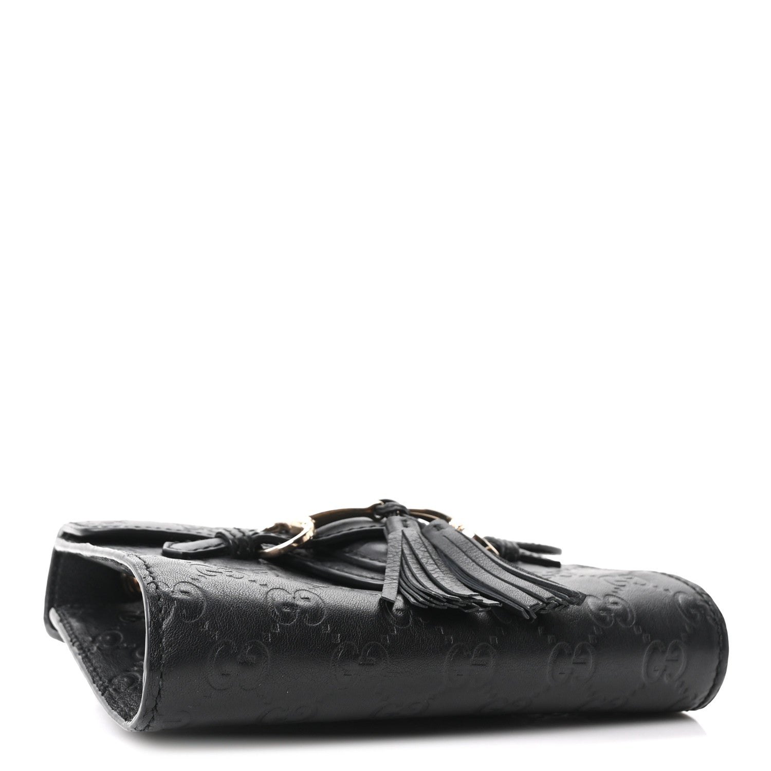 Gucci Guccissima Mini Emily Shoulder Bag Black