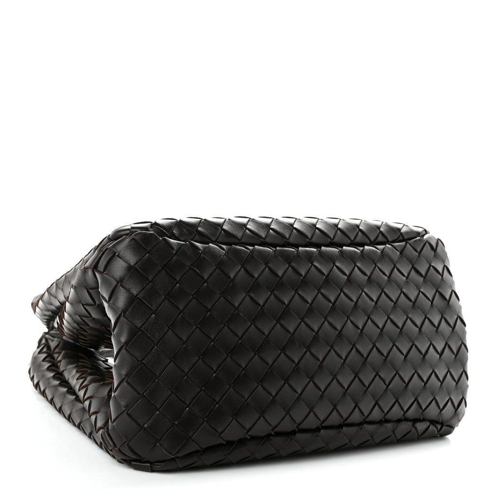 Bottega Veneta Nappa Intrecciato Medium Campana Shoulder Bag Fondant