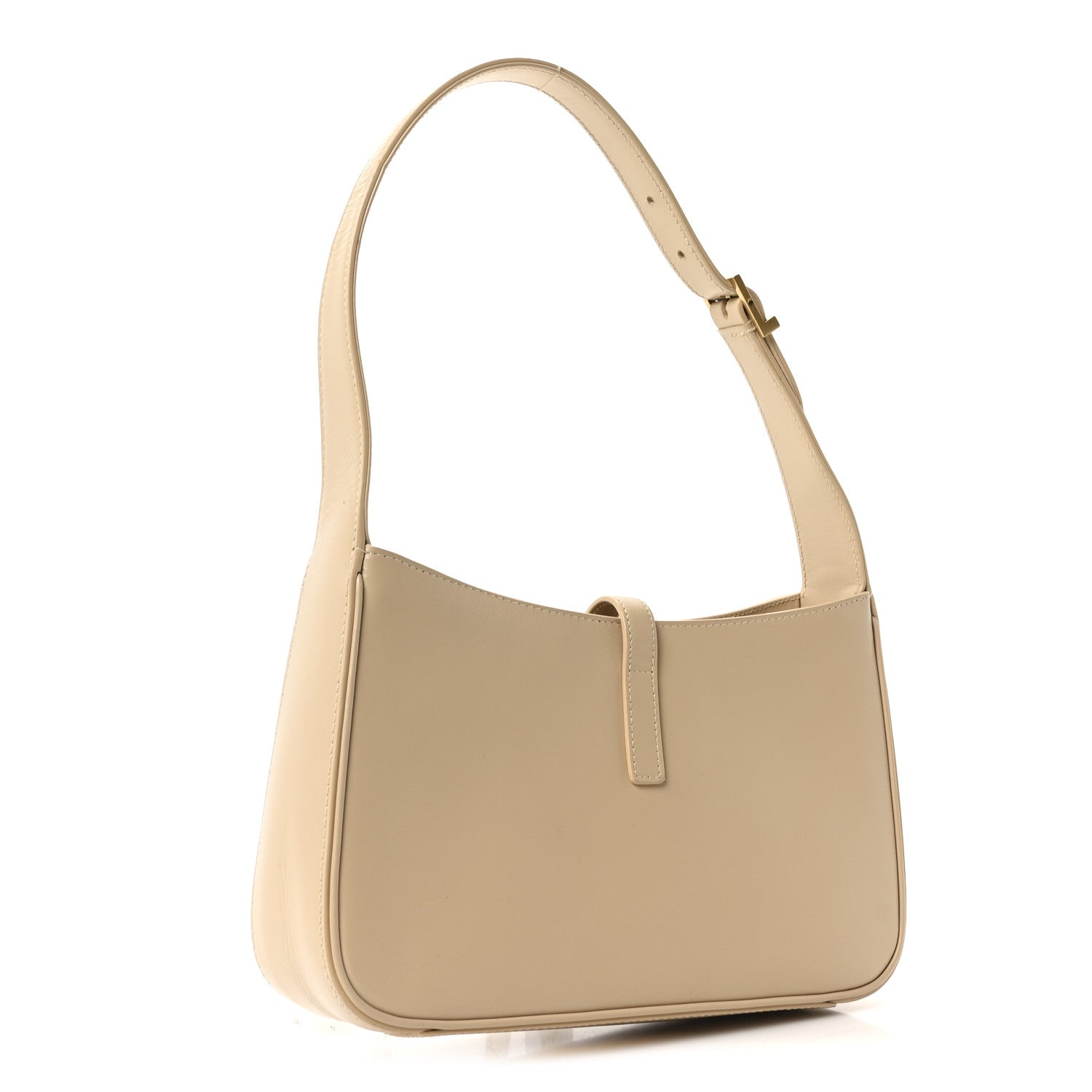 Saint Laurent Smooth Calfskin Le 5 A 7 Hobo Dark Beige
