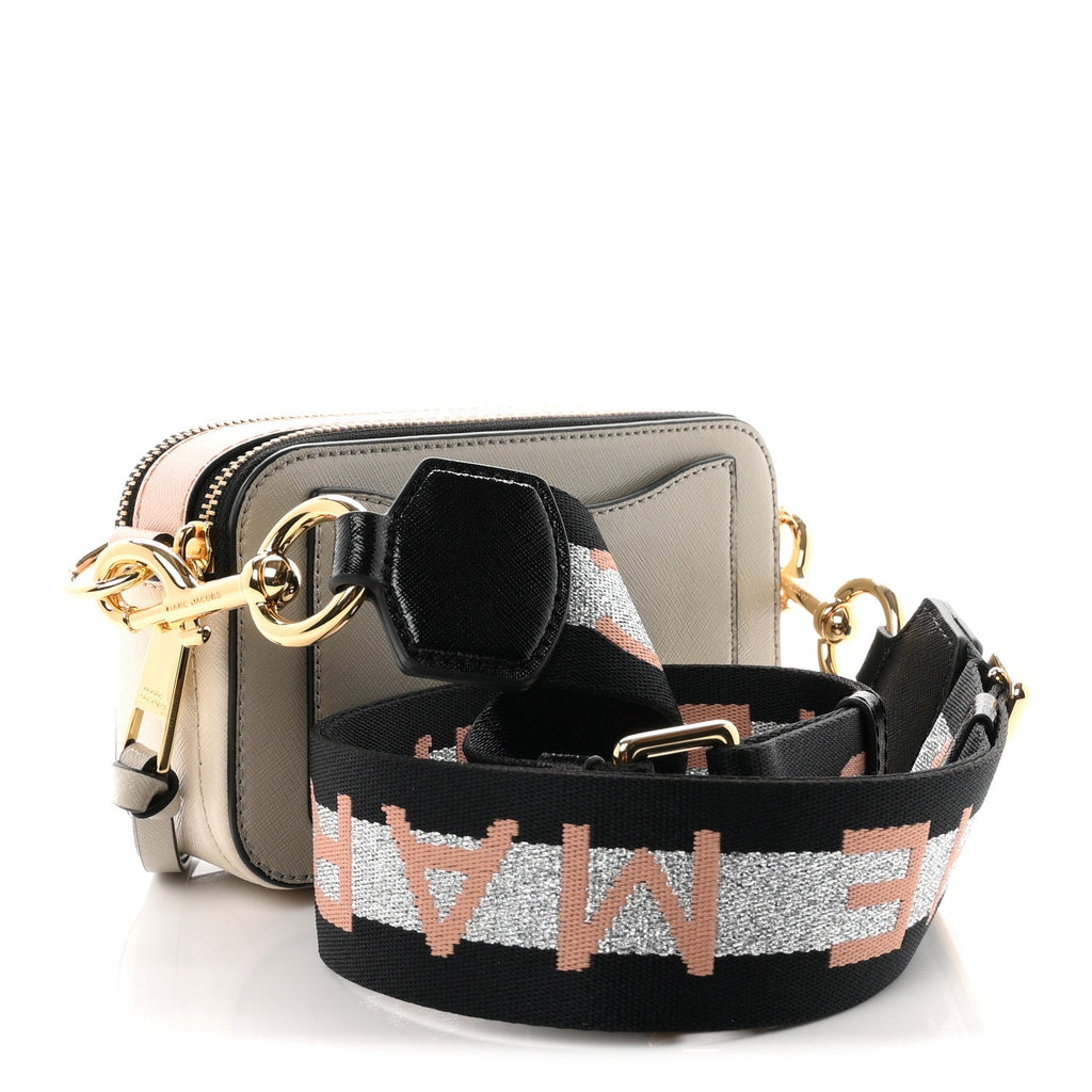 Saffiano Small Snapshot Camera Bag Dust Multicolor