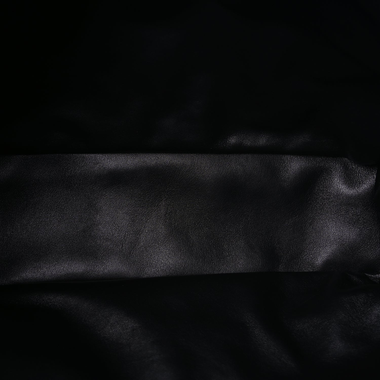 Saint Laurent Lambskin Wide Puffer Tote Black