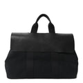 Hermès Chevron Herringbone Toile Vache Liegee Valparaiso Tote MM Black