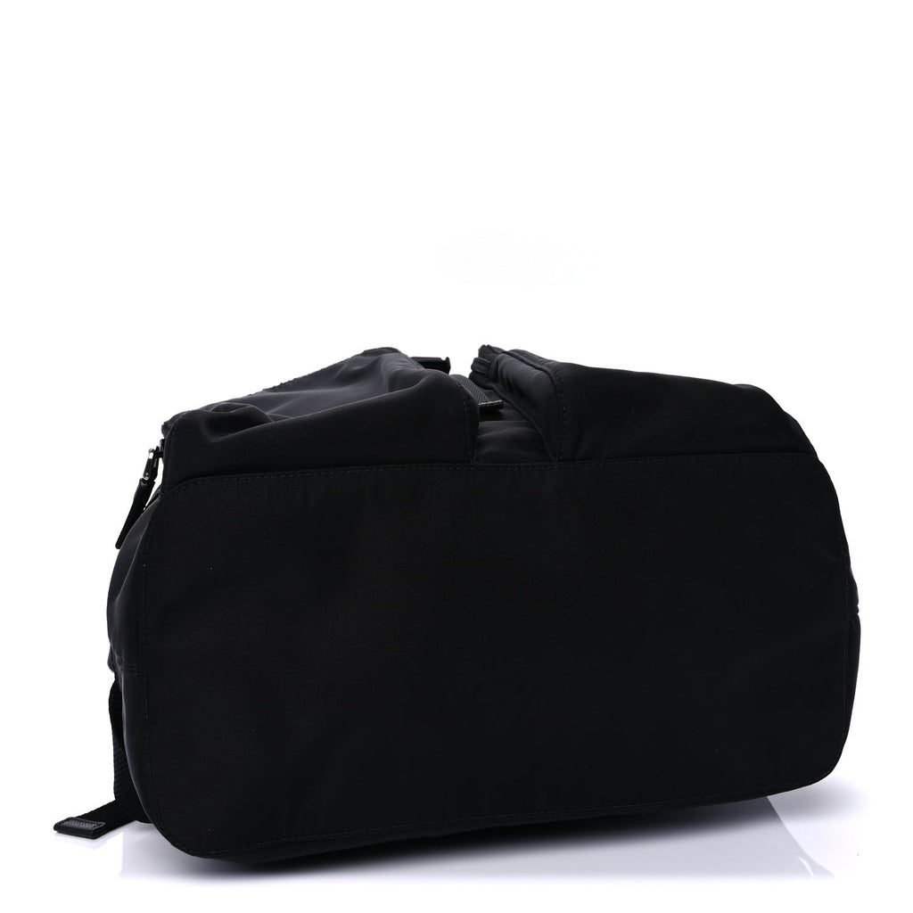 Prada Tessuto Nylon Saffiano Vela Backpack Black