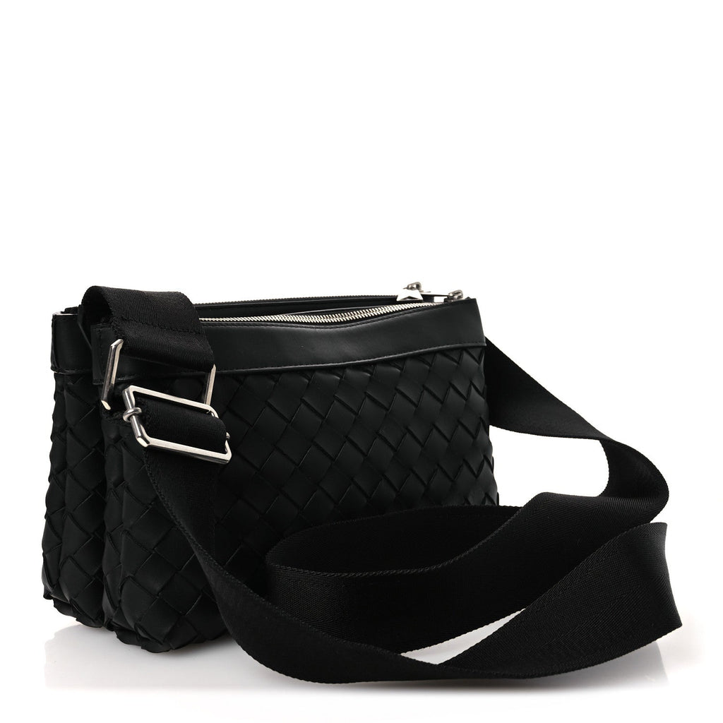 Bottega Veneta Nappa Intrecciato Duo Bag Black