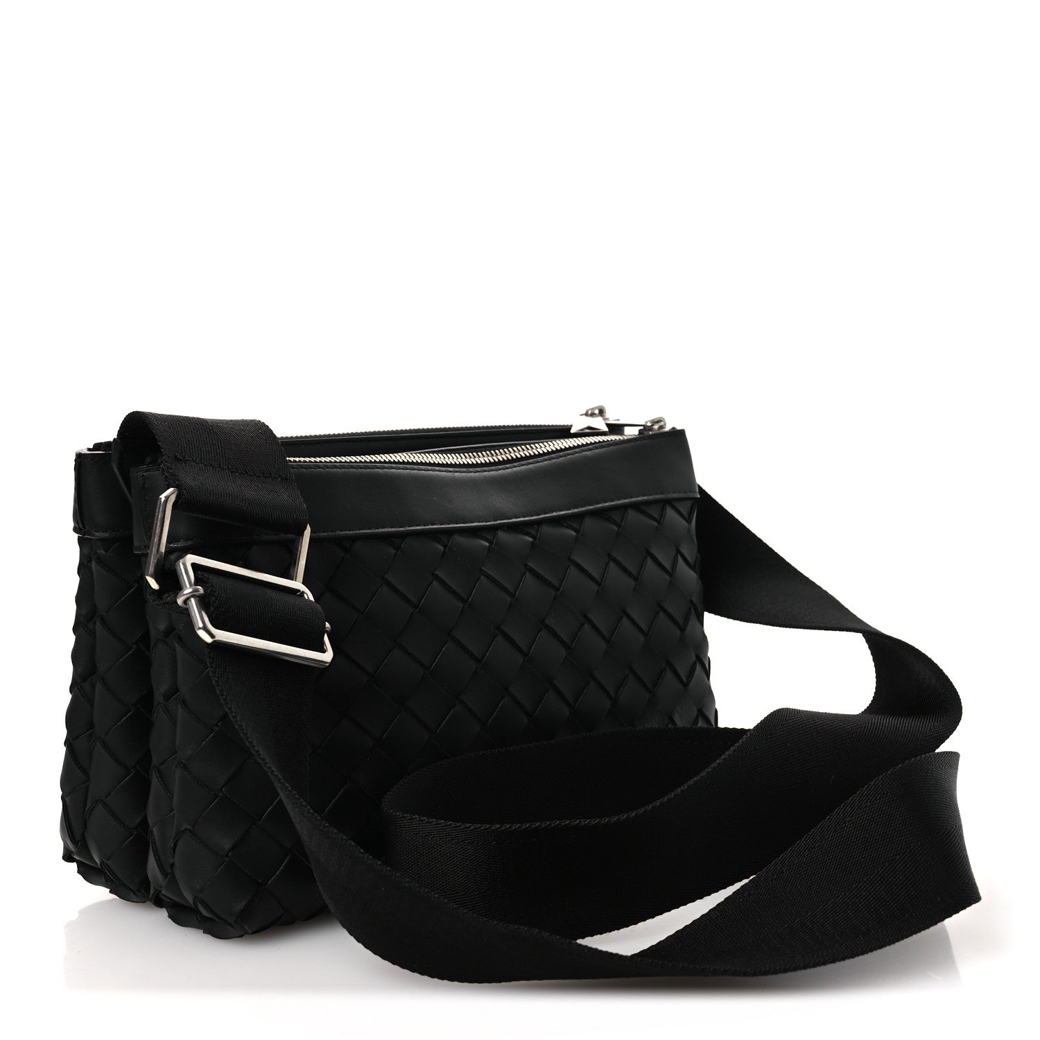 Bottega Veneta Nappa Intrecciato Duo Bag Black