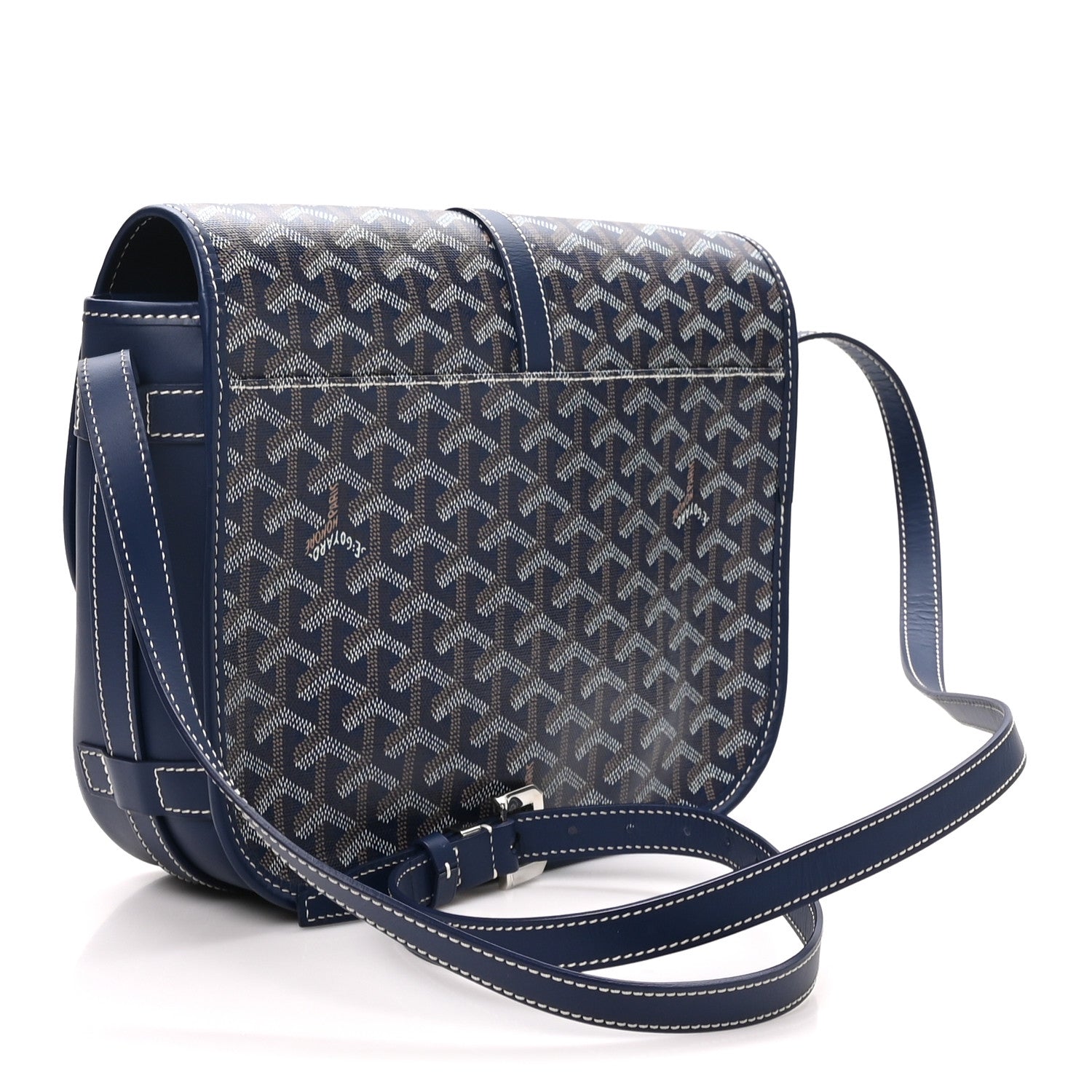 Goyard Goyardine Belvedere II MM Messenger Bag Navy