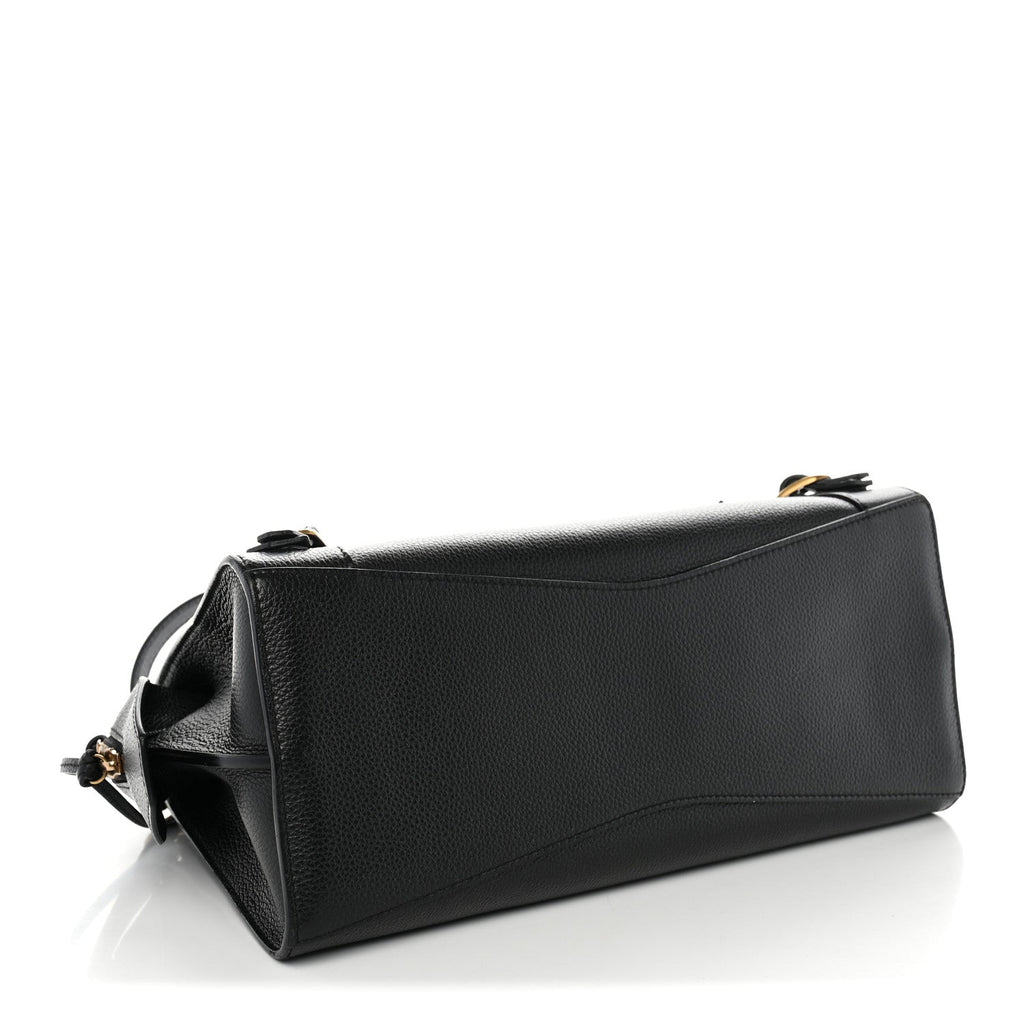 Balenciaga Grained Calfskin Neo Classic Gold Hardware S City Black