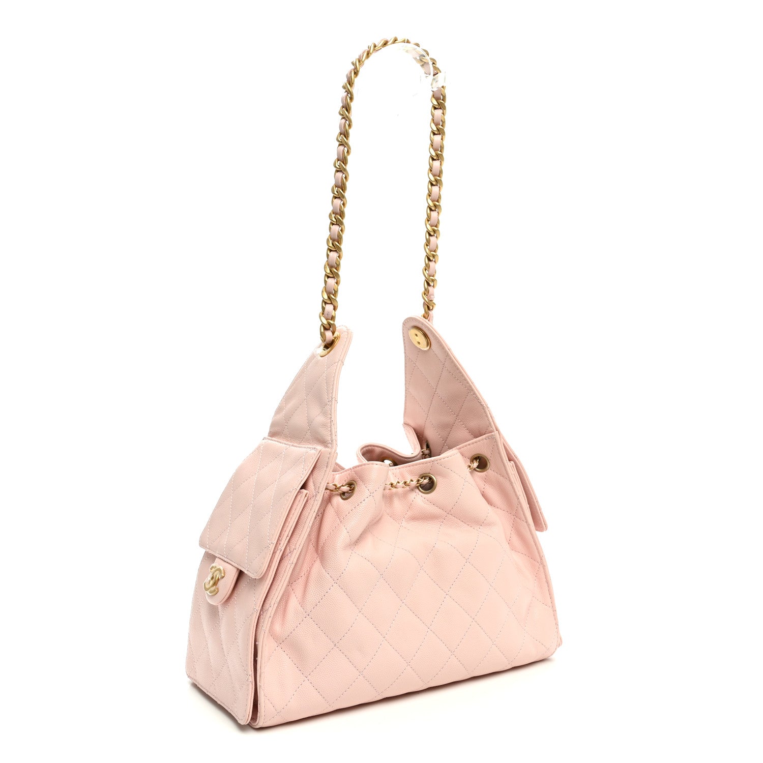Chanel Caviar Quilted Small Chanel 25 Handbag Light Pink