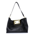Fendi Vitello King Medium Way Tote Black