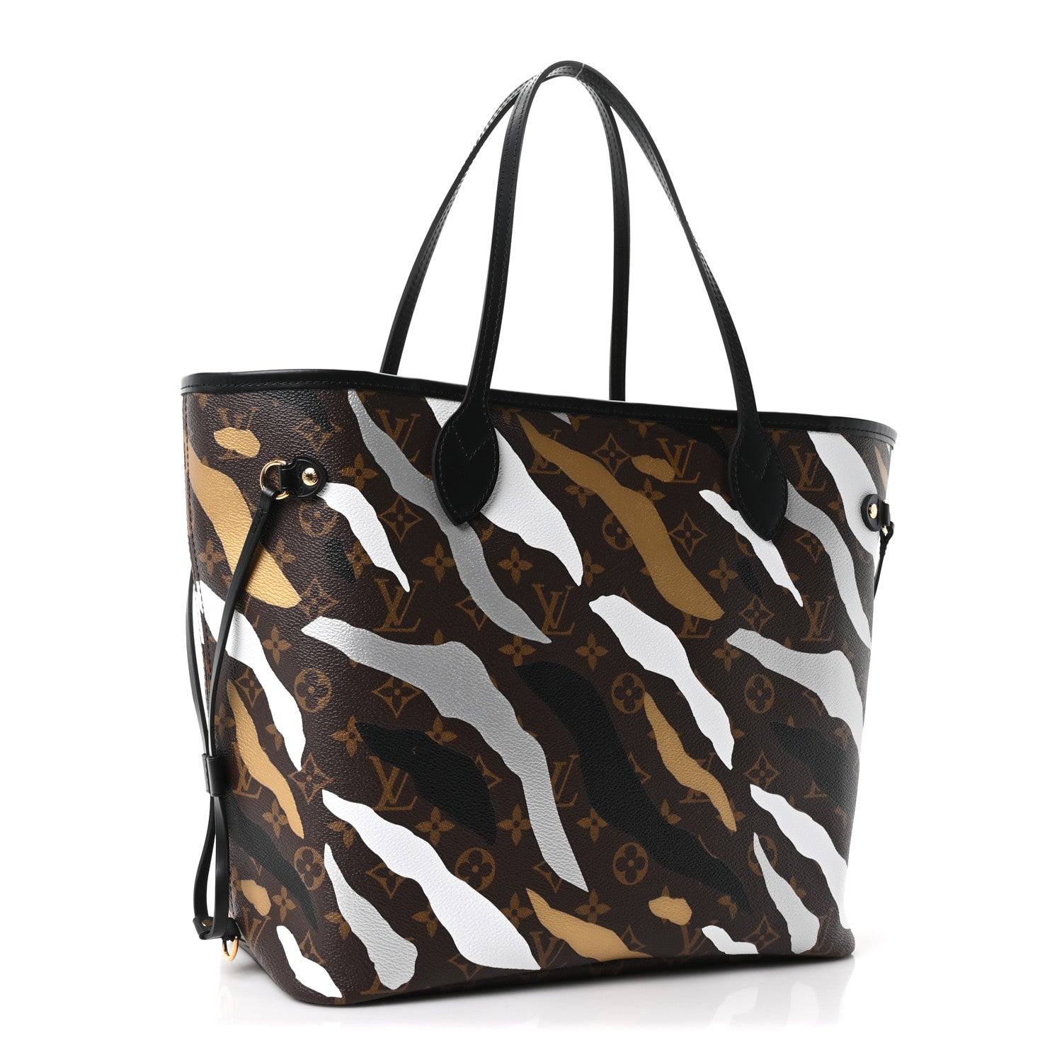 Louis Vuitton X LOL Monogram Neverfull MM Gold Silver